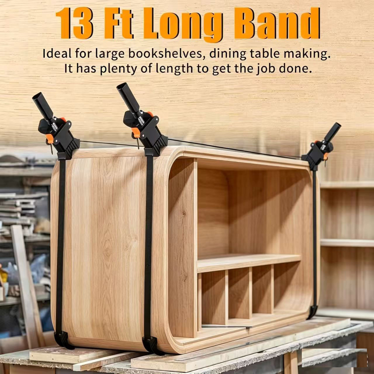 Woodworking Box - Clip Angolare Multifunzione con Cinghia, Clip